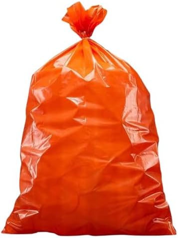 Plasticplace 32-33 Gallon Trash Bags │ 1.2 Mil │ Orange Garbage Can Liners │ 33’” x 39” (100 Count) image 5