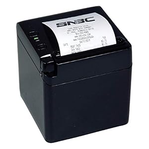 SNBC Thermal Receipt Printer BTP-S80, Bluetooth Wireless Connection, Compact High-Speed POS Printer for Retail, Restaurant, and Mobile Business (Serial, USB, Ethernet, Black)