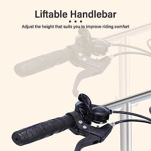 Bicicleta plegable con altura ajustable para evitar dolor de espalda 3