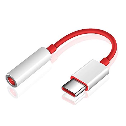 ACOCOBUY USB C till 3,5 mm adapter OnePlus 7T Pro hörlursadapter USB C till 3,5 mm uttag OnePlus 8T USB C till 3,5 mm ljudadapter kompatibel med OnePlus 8T/6T/7T/7Pro, HUAWEI P40 Pro/P30 Pro/P20 Pro/P20