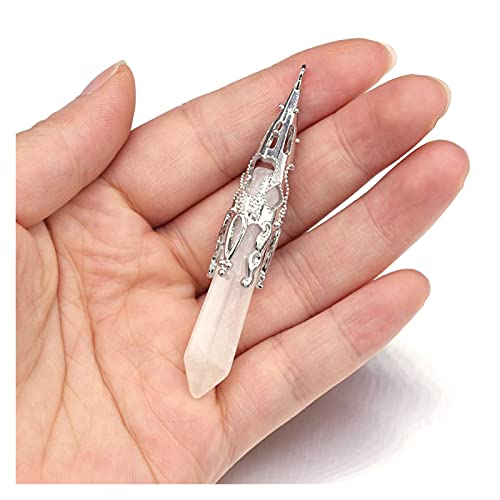 Pendentifs en pierre naturelle quartz rose améthyste et lapis lazuli pour collier femme
