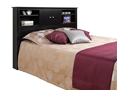 Prepac Black Kallisto Bookcase Headboard With Doors. #TOP4