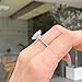 Lab Grown Diamond Ring, 2 CT Marquise Engagement Ring for Woman, 18K White Gold Plated D Color VVS1 Clarity Promise Ring for Her, Simulated Diamond Wedding Band Anniversary Ring (7)