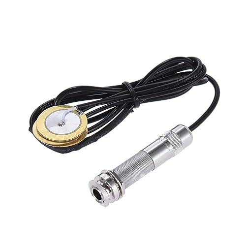 GALPADA Self Adhesive Piezo Pickup Microphone for Acoustic Guitar Violin Ukulele Easy Installation No Battery Needed Compatibility with Padded Clip for Damage Protection