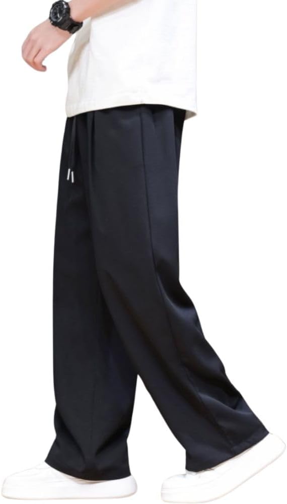 サルエルパンツ ワイドパンツ メンズ 春夏 ストレートパンツ ジャージーパンツ ゆったり ゴルフパンツ ウエストゴム 通気性 大きいサイズ カジュアル