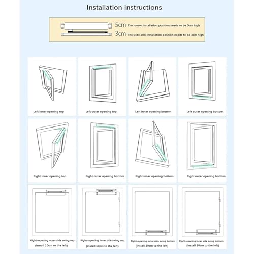 Abridor automático de ventanas de aleación de aluminio con mando 3
