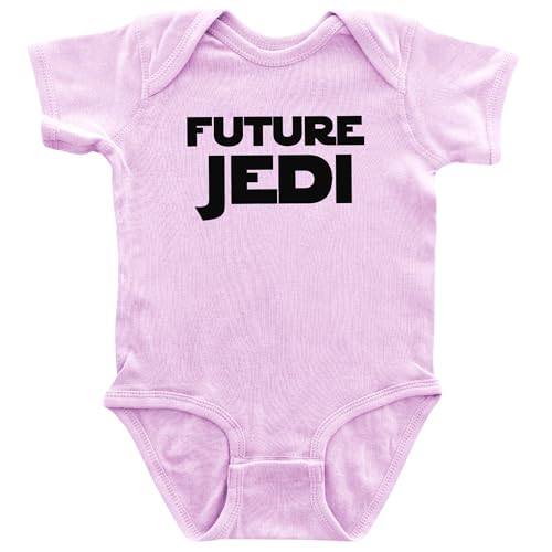 Image of Apericots Cute Baby Short Sleeve Bodysuit, 100% Cotton: Future Jedi (0-18 months)