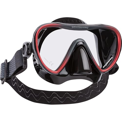 Scubapro Synergy 2 Mask with Comfort Strap - Red/Black - Black Silicone