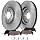 Detroit Axle Front Brake Kit with 12.64" Rotors and Ceramic Pads