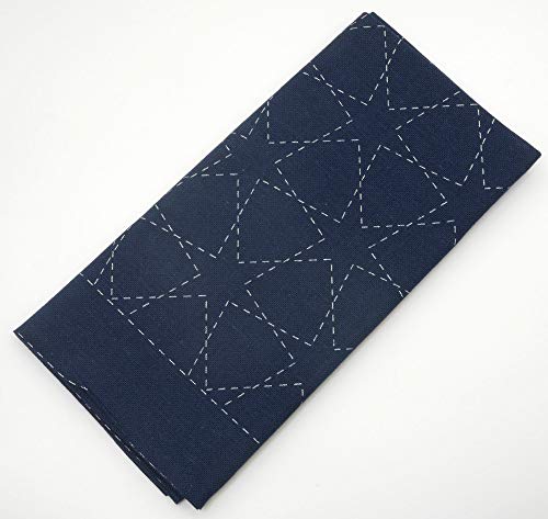 Image of DARUMA Sashiko Sampler Original Cloth Navy Color (Morning Glogy)