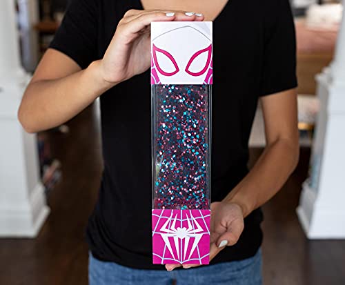 Marvel Spider-Gwen Usb Powered Glitter Motion Lamp Led Light | Nightstand Table Lamp For Bedroom, Desk, Living Room | Home Decor Room Essentials | Comic Book Toys, Gifts And Collectibles | 12 Inches #TOP3