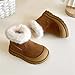 Girls Thick Fleece Lining Snow Shoes Winter Warm Fashion Short Boots Cute Fuzzy Thermal Ankle Boots