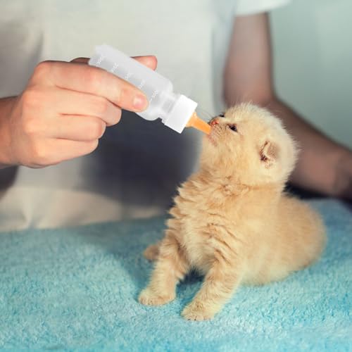 Image of Pet Feeding Syringe with Nipple, Silicone Feeding Tools for Kitten Puppy Feeding Syringe for Newborn Cat Dog Small Animals Rabbits (1ml+3ml+5ml +10ml)