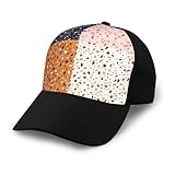 Poadnly Patrones de terrazo vectoriales sin Costuras,Gorra de béisbol...