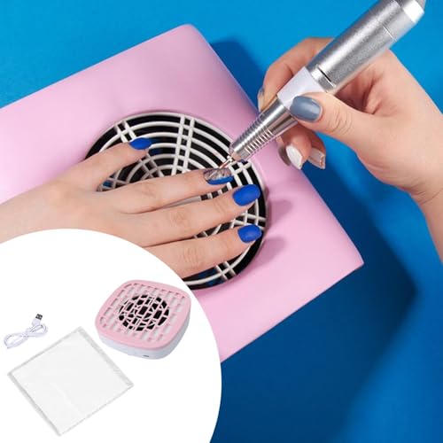 harayaa Nail Dust Collector para uñas acrílicas, compacto miniatura 2