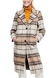  s.Oliver Damen Wollmix-Mantel mit Karomuster Brown Check 40