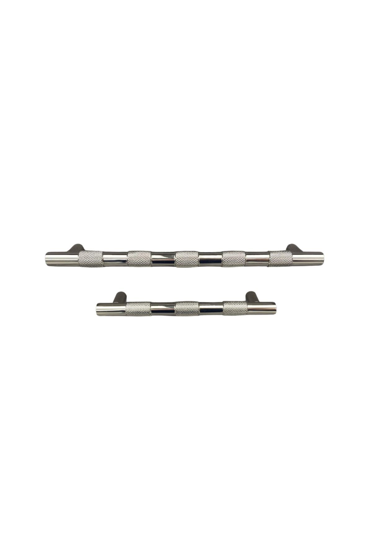 System 9387 Desenli Modern Kulp Parlak Nikel Renk 192 Mm Çok Renkli