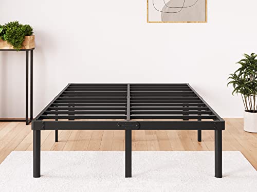 Rldvay King-Size-Bed-Frame, 16 Inch Metal-Bed-Frame-King, Heavy Duty King Platform Bed Frame No Box Spring Needed, Easy Assembly, Noise Free, Black #TOP1