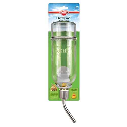 Kaytee Chew-Proof Water Bottle for Pet Ferrets and Rabbits, 26 oz by Kaytee - Used condition - US$10.86