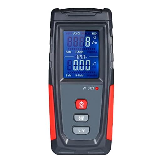 Stylebest Elektromagnetisk testare, bärbar mini-digital LCD-elektromagnetisk stråltestardetektor för hushållsapparater med ljud- och ljuslarm