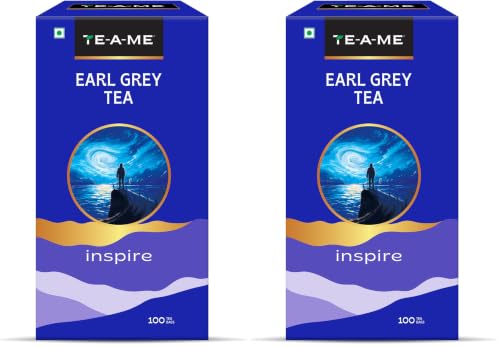 Image of TE-A-ME Earl Grey Tea - 100 Teabags | Tea Bags | Tea Bags 100 (Pack of 2)