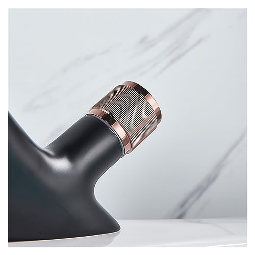 Robinet de lavabo cascade design chrome rose gold haut de gamme