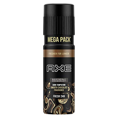 AXE Dark Temptation Long Lasting Smooth Chocolate Deodorant Body Spray for Male, 215ml