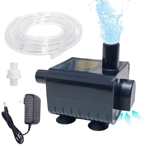 Automaitc Condensate Pump, 6.5ft Lift, Small Sump Pump with Level Sensor & Check Valve Kit, DC Safety Voltage Drain Pump For HVAC/Dehumidifier/Ice Maker/Air Cooler/Conditioner, Built-in Status LED