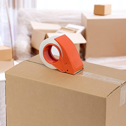 Amazon Basics Moving and Storage Packaging Tape, 4.7 cm width x 99.6 meters length, Clear, 6-Pack