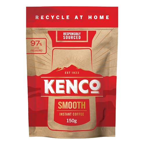 Kenco Smooth Instant Coffee Refill 150 g x 5 (750 g Total)