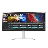 LG 38WP85C-W 38-inch Curved 21:9 UltraWide QHD+ IPS Monitor with USB Type C (90W Power delivery), DCI-P3 95% Color Gamut with HDR 10 and Tilt/Height Adjustable Stand