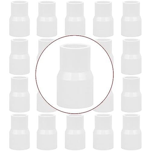 20Pack 3/4" x 1/2" PVC DWV Reducer Coupling Adapter (Socket x Socket) Schedule 40 PVC DWV Slip Reducing Coupling Pipe Fittings, PVC Increaser/Reducer Coupling for Home Sewer Plumbing