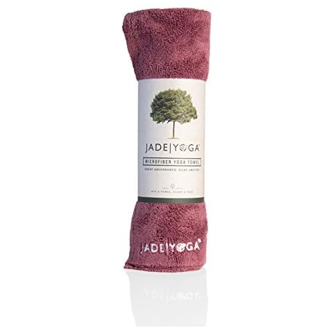 JadeYoga Microfiber Yoga Mat Towel (Raspberry) Cover