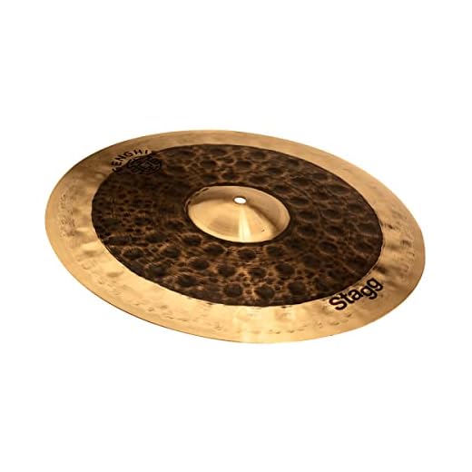 Stagg GENG-CM17D US 17 Inch Genghis Series Medium Crash, Dual