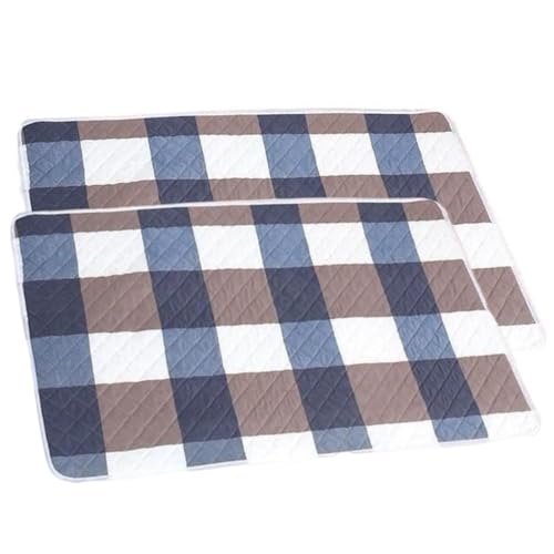 2 PCS Washable Incontinence Pads, Waterproof Sheets for Bed Wetting, Bed Wetting Mats, Soft & Durable Washable Bed Wetting Sheet for Adults or Children with Incontinence