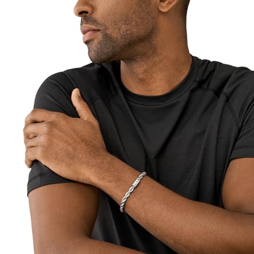 Image of A|X Armani Exchange Stainless Steel Chain Bracelet for Men