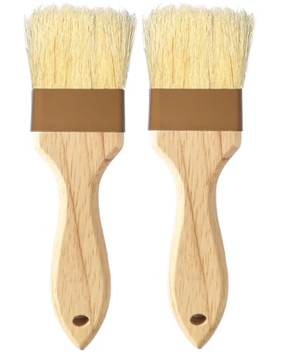 NXRACSH Pastry Brush,2 inch Basting Brush for Cooking and Baking,Natural