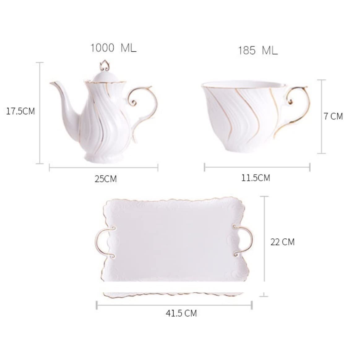 Zestaw Do Herbaty Nordic Ceramiczny Zestaw Do Herbaty 1000ml Garnek O Dużej Pojemności Z Otworami Filtracyjnymi Kawy 6 Filiżanek Tacą Czajniczek Akcesoria Kuchenne