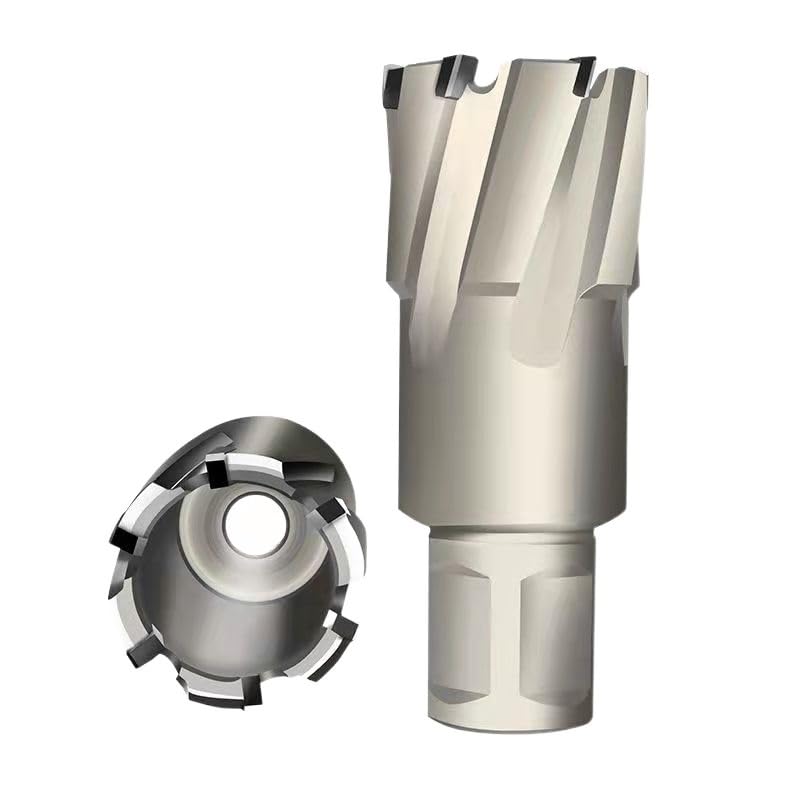 Ensemble De 7 Fraises Annulaires (trépans) 3 Cannelures – Diamètres 13 à 25 Mm – Acier Carbure – Pour Métal, Inox, Aluminium – Avec Bielle Et Boîte