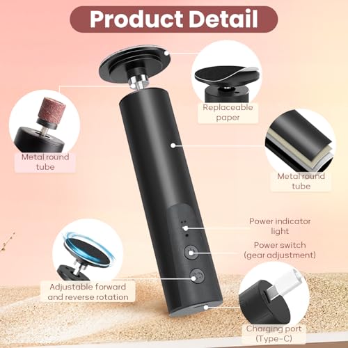 Rechargeable Electric Foot Callus Remover - 2 in 1 Nail Grinder - Image 5