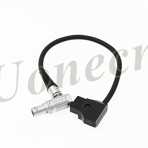 Uonecn Anton Battery Red Epic Scarlet Right Angle 1B 6 pin Female to DTap Power Cable for Red Scarlet Epic Camera.
