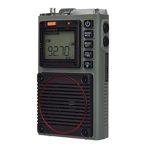VR Robot Pocket AM FM SW Radio, Personal Portable Digital Tuning Walkman Radio with Mobile APP Remote Control, Flashlight, Emergency Light, Stereo Headphones, Small Radio/Jogging/Jogging/Gym/Camping