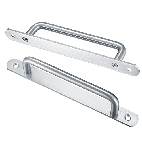 Sliding Door Handles, 2 Pcs Pull Push Door Handles, Stainless Steel Barn Cabinet Door Pull Handles - Image 3