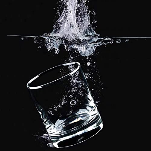 Qipecedm 8 Pack Whiskey Glasses, 10 Oz Crystal Scotch Glasses Old Fashioned Whiskey Glasses/Style Glassware For Bourbon/Rum Glasses/Tumbler Whiskey Glasses, Clear #TOP4