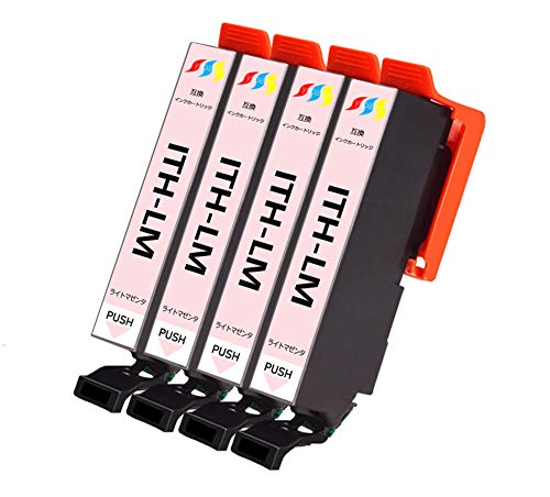 EPSON インクカートリッジ ITH-6CL エプソンITH互換ITH-LM ライトマゼンタ 2本セット 増量版 対応機種:EP-710A EP-709A EP-711A EP-810AW EP-810AB EP-811AW EP-811AB 残量表示ICチップ付