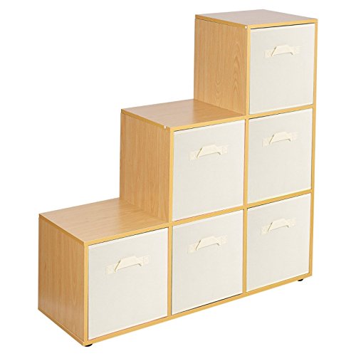 URBNLIVING Estantería de 6 cubos en forma