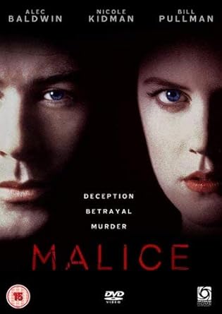 Malice Dvd Amazon Co Uk Alec Baldwin Nicole Kidman Bill Pullman Bebe Neuwirth George C Scott Anne Bancroft Peter Gallagher Josef Sommer Harold Becker Alec Baldwin Nicole Kidman Harold Becker Charles Mulvehill Rachel Pfeffer