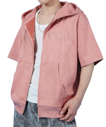 [インプローブス] 【SIDEWAYSTANCE】スエードポンチ半袖ジップパーカー