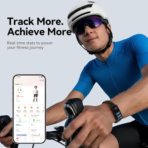 Jnchdghwa Fitness- Tracker Smartwatch Herzfrequenz- & Schlafmonitor 3ATM wasserdichte Smartwatch-4