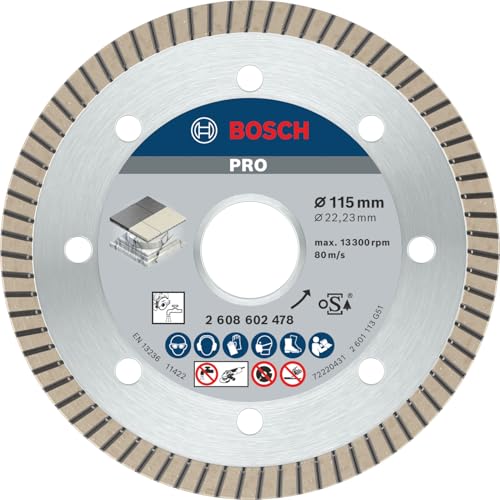 Bosch 1x Disque à tronçonnage diamant PRO Ceramic, alésage 22,23 mm